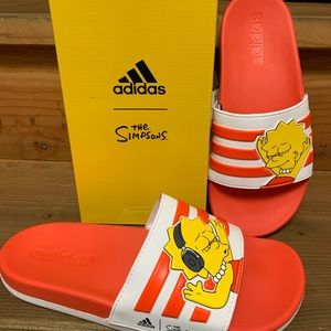 Adidas the simpsons in orange and white color brand new